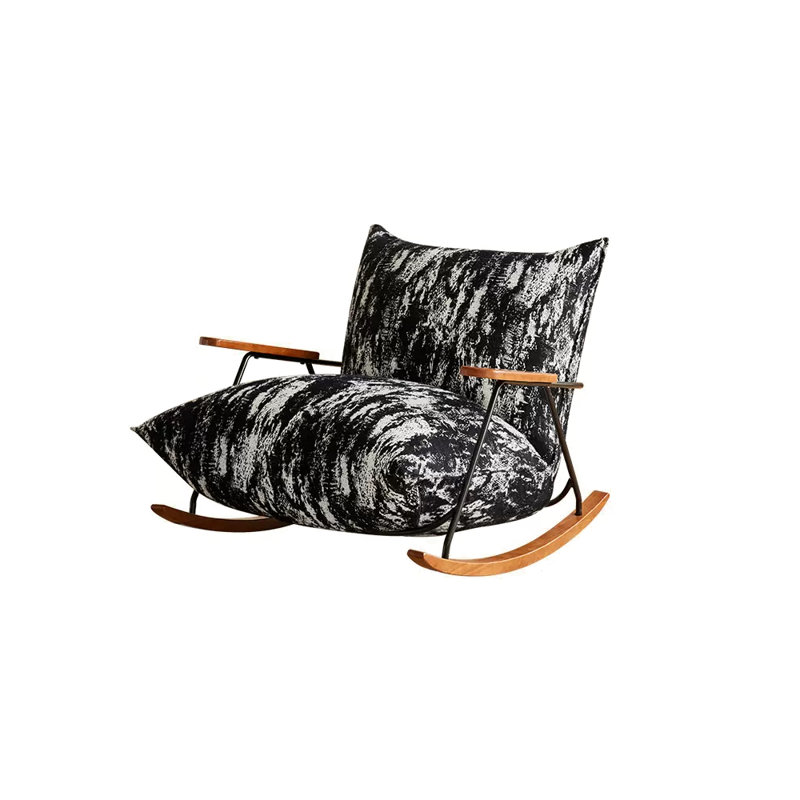 Chaise berçante Modern Home, Brun