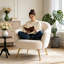 Fauteuil demi-tonneau Corduroy-513979496