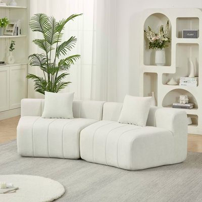 Canapé modulaire courbé Chenille