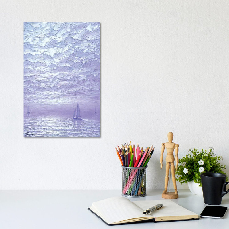 Texture du silence - Impression d'art mural - Toile tendue, 12 po x 8 po, Toile tendue avec châssis, Sans cadre
