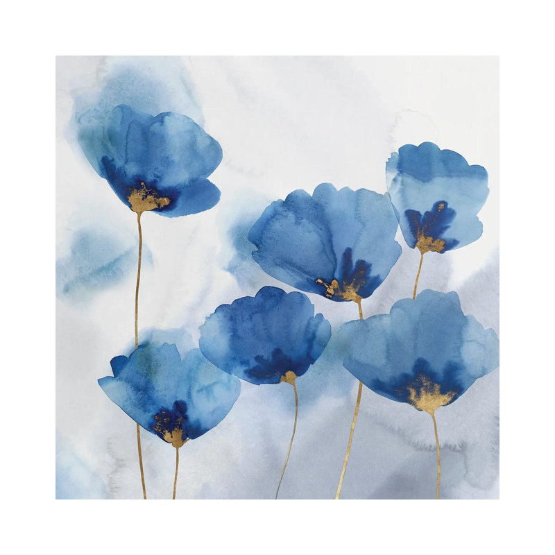 Pretty In Blue II by Isabelle Z - Painting on Canvas, 93.98 cm H x 93.98 cm W x 1.91 cm D, Wrapped Canvas