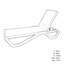120cm Long Sun Lounger