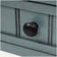 Console étroite, canapé mince avec trois tiroirs de rangement et tablette inférieure pour le salon, assemblage facile (bleu marine)-926931746