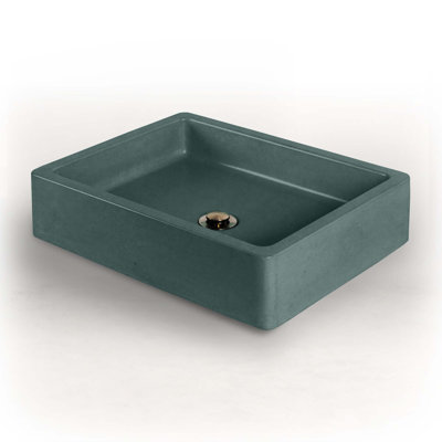 Newterra Handmade Rectangular Vessel Bathroom Sink