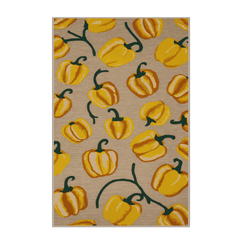 Tapis lavable poivrons et légumes, Tapis de couloir 2 pi x 4 pi