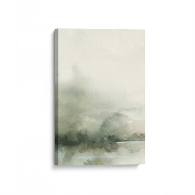 Muted Green Tranquility I Canvas Print