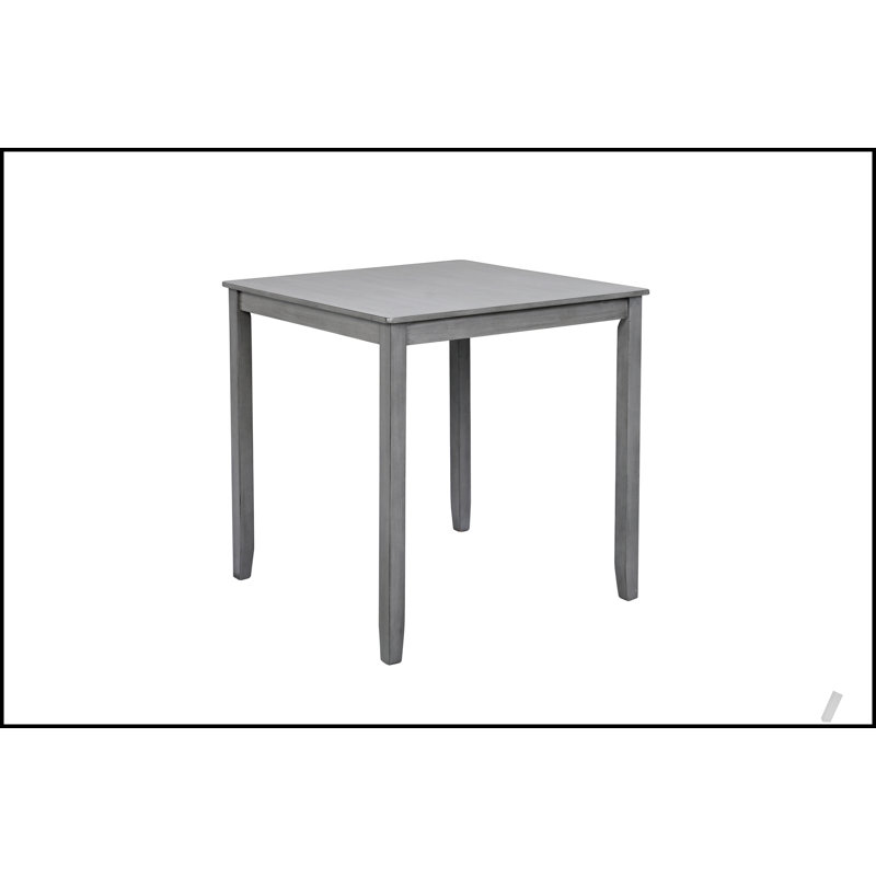 Table de salle à manger compacte en bois, parfaite pour les petits espaces et les repas de 4 personnes, à hauteur de comptoir SEULEMENT