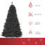 Sapin de Noël artificiel illuminé 7 pi avec branches réalistes et 1346 pointes
