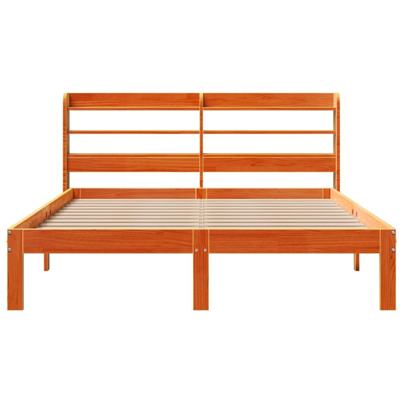 Storage Bed, 120 x 200cm, Wax Brown