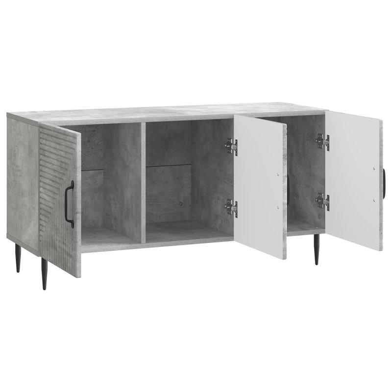 Unfinished TV Stand for TVs up to 43", Concrete Grey