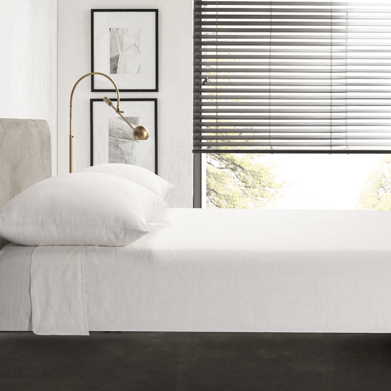 100% Linen - Set of 2, Ivory, Standard