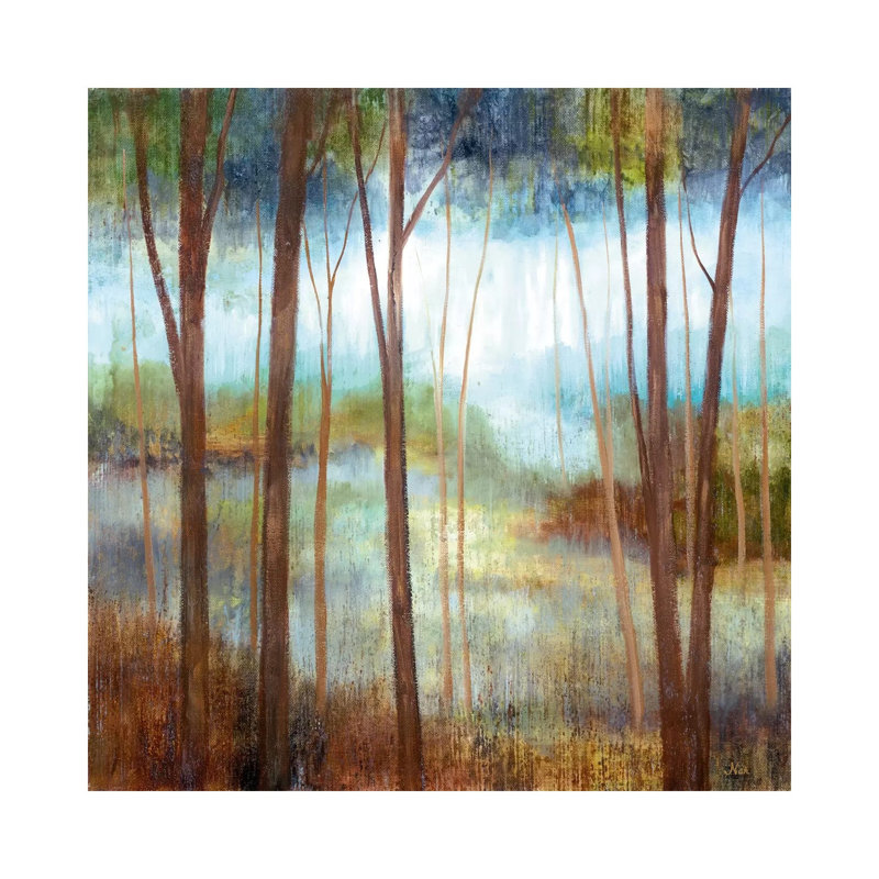 Soft Forest II by Nan - Painting on Canvas, 93.98 cm H x 93.98 cm W x 1.91 cm D, Wrapped Canvas