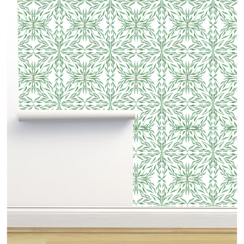 Rouleau de papier peint adhésif 12 pi x 2 pi Monor Designs, Vert