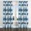Rideaux abstraits pour chambre à coucher - Rideau à œillets Coastal Rustic Lake Mist - 1 panneau-369047145-369047146