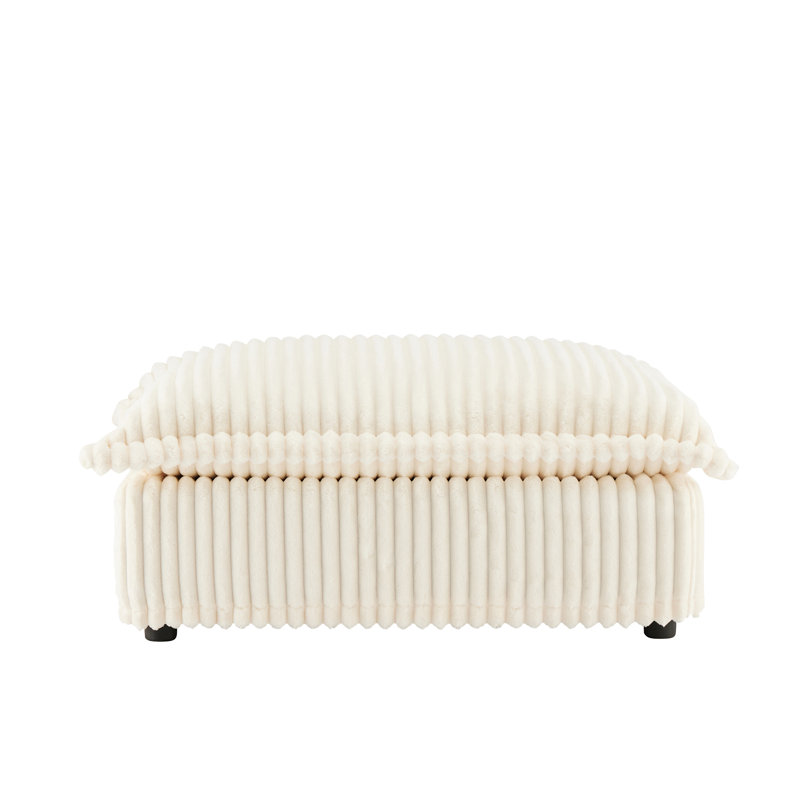 Koala Ottoman (Only Including Ottoman), Cream Corduroy
