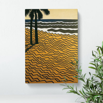 Retro Beach - Wrapped Canvas