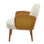 Chaise d'appoint en velours avec structure en bois élégante et stable-686719650
