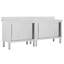 Table de travail en acier inoxydable avec base l 19,7 po Boalsburg-63867248