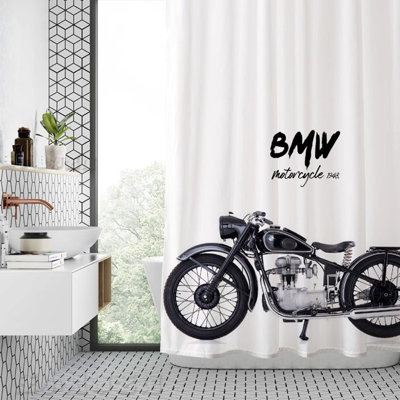 Polyester Shower Curtain With Hooks