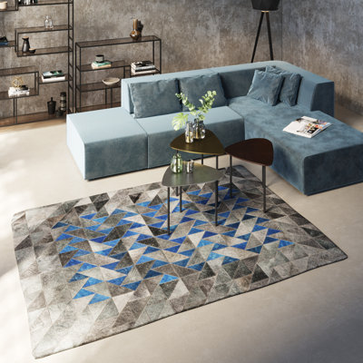 Teppich Triangle Grau 170x240cm