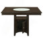 Tolland Cappuccino 1-Door Storage Counter Height Dining Table