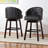 Upholstered Counter Stool with Solid Wood Frame-20238974