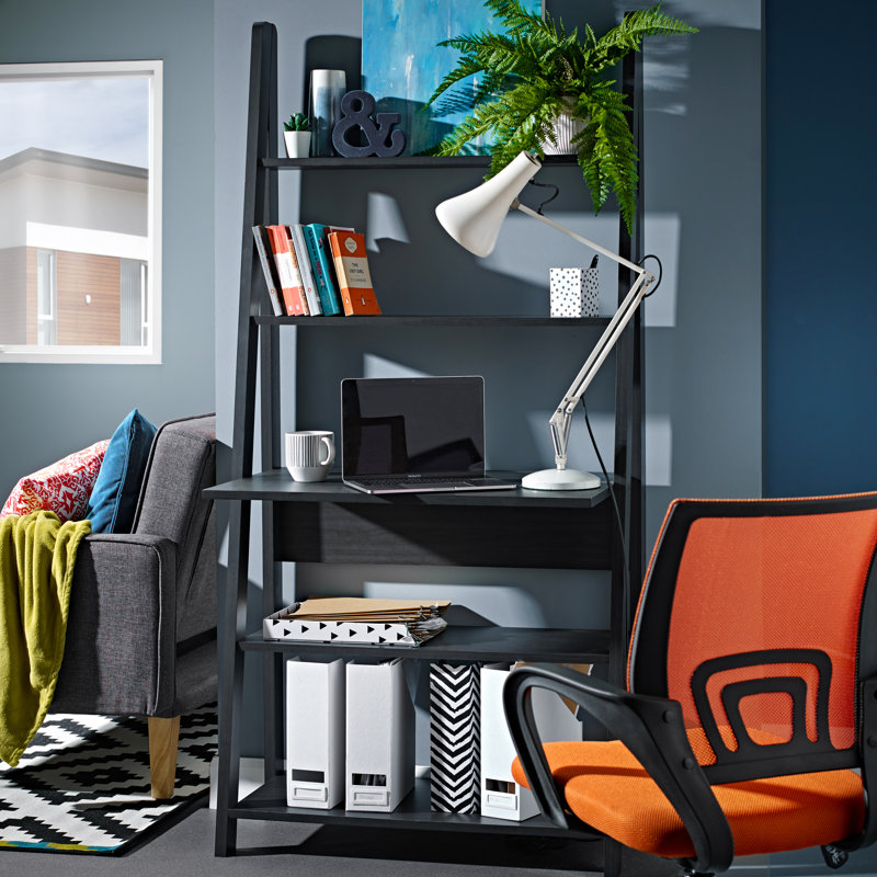 Leaning / Ladder Desk, Black