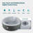 4-6 Person Round Outdoor Spa Portable Inflatable Tub With Control Panel, 130 Soothing Bubble Jets With Heater Pump, Filter Cartridge, Grey