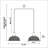 Aurelius 39" Modern 2-Light Offset Branching Pendant