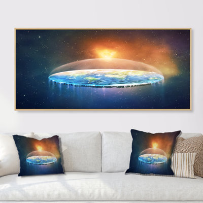 " Surreal Flat Earth Space "