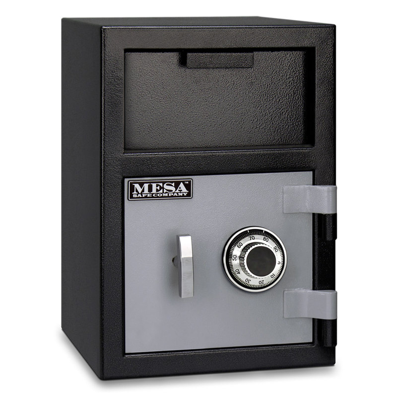Depository Safe Lock, Combination Dial Lock, 20.25" H
