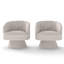 Fauteuil demi-tonneau pivotant en velours Murrow (ensemble de 2)-1563350886