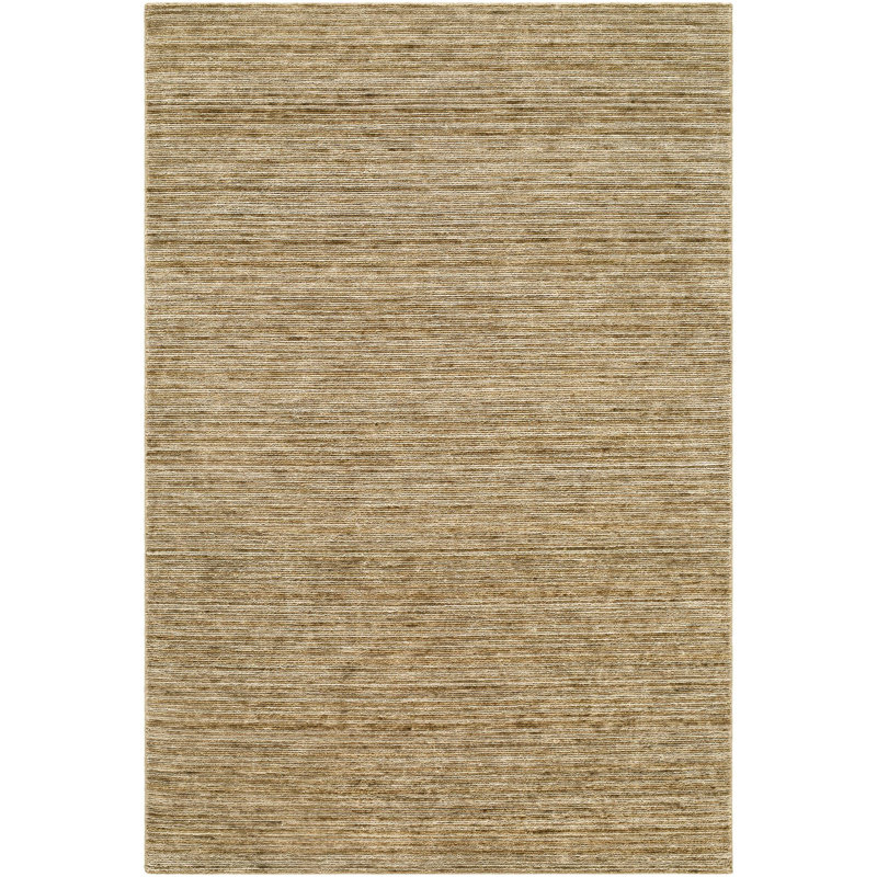 El Corte Handmade Cotton and Wool Area Rug, Tan, Rectangle 10' x 14'