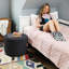 Pouf Raven Symoné Groove – 3 en 1 : pouf, table d'appoint et repose-pieds – Meuble d'assise polyvalent – ​​Cordon pelucheux, noir-834366777