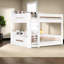 Grands lits superposés robustes avec rangement et style moderne pour un usage familial