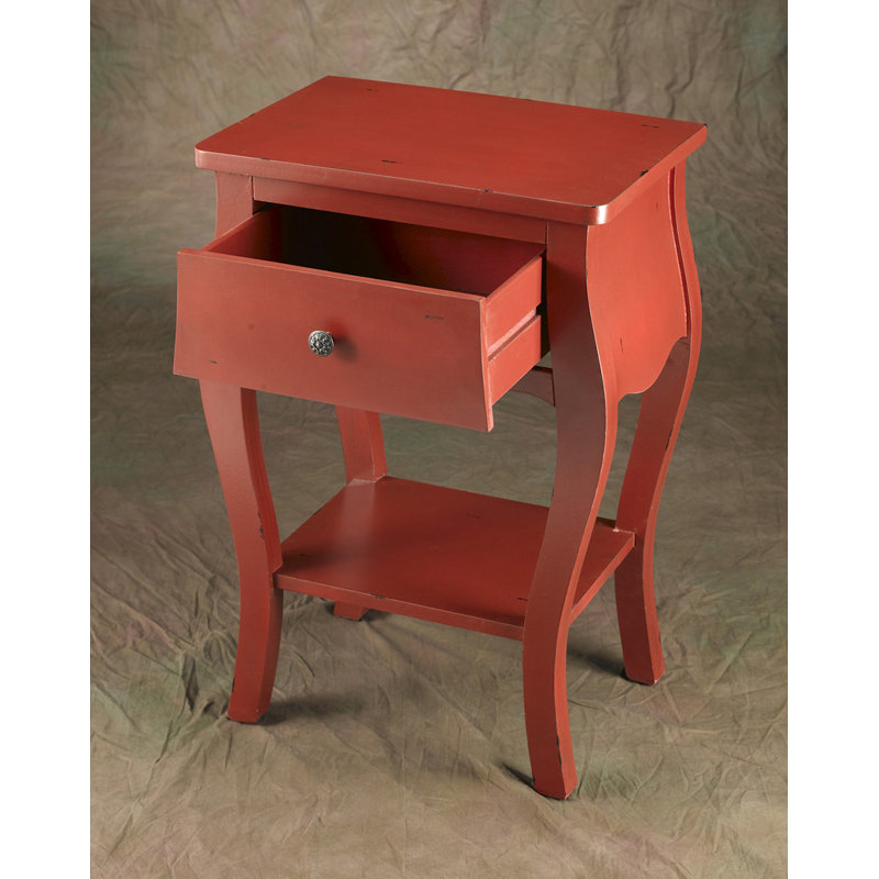 Chriopher End Table, Red