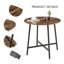 Alecsandru Round Metal Base Dining Table