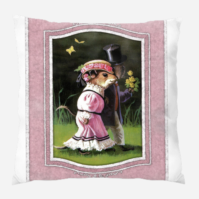 Coussin de souris jeté Swingle, Microsuède, Intérieur