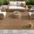 Border Natural/Jute Easy-Care Indoor/Outdoor Flat Woven Area Rug-1883060186-1883060188