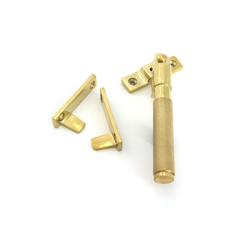 Brompton Night-Vent Locking Fastener, Polished Brass