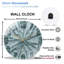 Unique Water Splash Wall Clock Decorative Home Art Art - 12'' Modern Glass Wall Clock