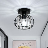 Plafonnier encastré en cristal 1 lumière 7po
