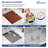 15" L x 19" W Undermount Bar Sink Single Bowl 16 Gauge Stainless Steel Kitchen Sink Workstation with Accessories 