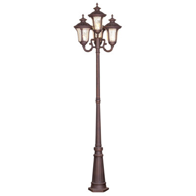 Arelene Stained Glass Lamp Post (Full) Post Lantern