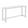 Arystan Glass Top Counter Height Bar Console Table with 3 Stools Set