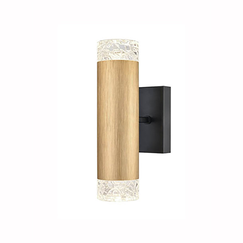 Beldin Down Light, Black, Gold/Satin Nickel