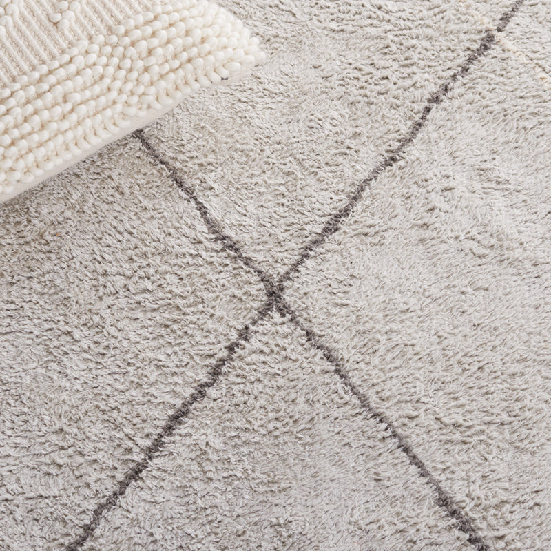 Ariellah Hand Woven Cotton Machine Washable Geometric Rug, Runner 2'3" x 7'