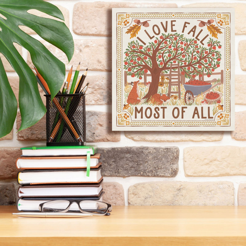 «Autumn Days 2» par Laura Marshall, art mural sur toile, H 12 po x l 12 po x P 0,75 po