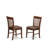 3-Piece Dining Set Consists a round pedestal table and 2 Slatted Back Parsons chairs, Mahogany finish.-1409967899-1409967903-1409967900