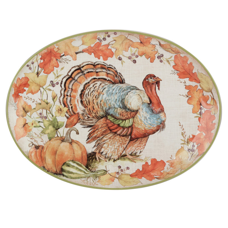 Plateau de dinde ovale Autumn Breeze